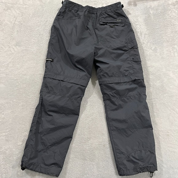 Columbia Pants Mens Medium Cargo Convertible Adjustable Waist Nylon Hiking Y2K - Picture 2 of 13